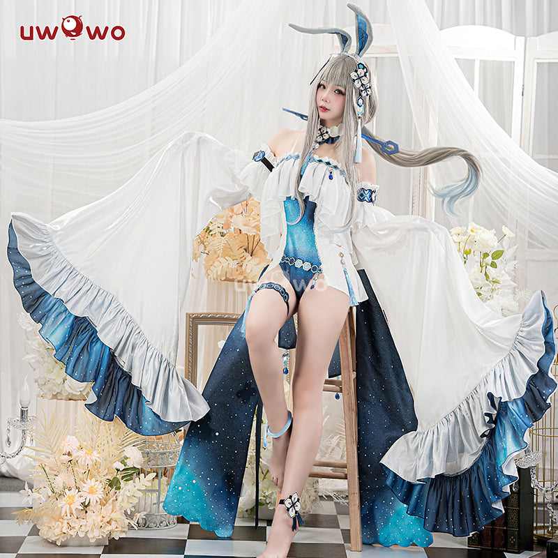 【Clearance】[Last Batch] Exclusive Uwowo Genshin Impact Fanart Guizhong Cute Bunny Suit Cosplay Costume